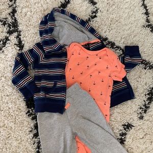 Lightweight cotton Sweatsuit Zippered thin Cotton  sweatshirt onesie T & joggers